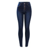 High Waist Jeans For Women Stretchy Button Fly Denim Skinny Pants-Home-Arimonz-dark blue-L-Arimonz