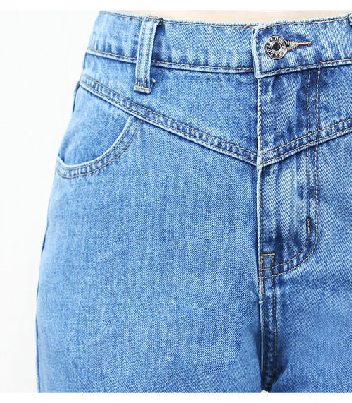 High Waist Mom Jeans Women Denim Harem Pants Trousers Jean For Women-Skinny Jeans-Arimonz-Arimonz