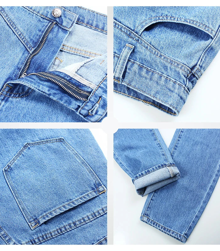 High Waist Mom Jeans Women Denim Harem Pants Trousers Jean For Women-Skinny Jeans-Arimonz-Arimonz