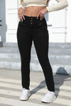 High Waist Skinny Denim Jeans Pencil Pants for Women-Skinny Jeans-Arimonz-Black-S-Arimonz