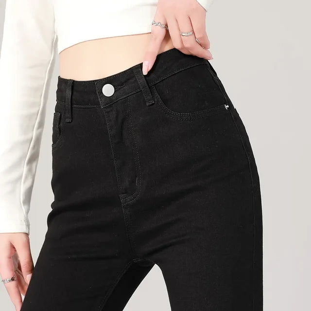 High Waist Stretch Slim Pants Casual Skinny Jeans Female Pencil Denim-Skinny Jeans-Arimonz-black-25-Arimonz