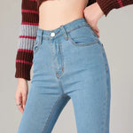 High Waist Stretch Slim Pants Casual Skinny Jeans Female Pencil Denim-Skinny Jeans-Arimonz-Arimonz