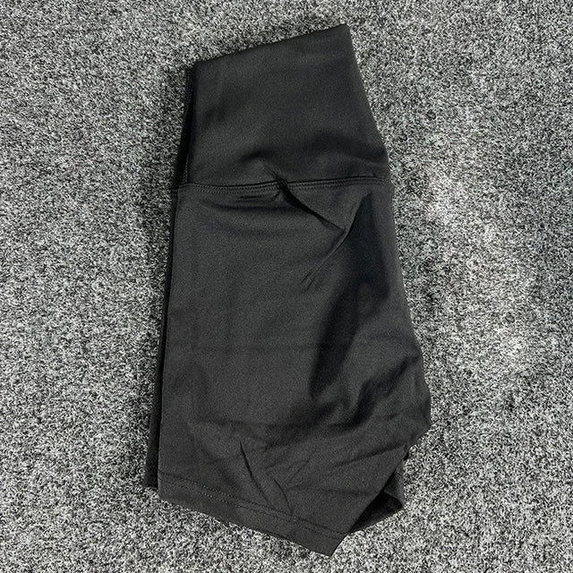 High Waist Yoga Shorts Fitness Running Cycling Quick Drying Shorts-Shorts-Arimonz-black-10-Arimonz