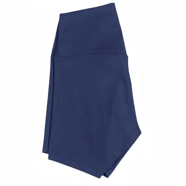 High Waist Yoga Shorts Fitness Running Cycling Quick Drying Shorts-Shorts-Arimonz-Black Blue-10-Arimonz