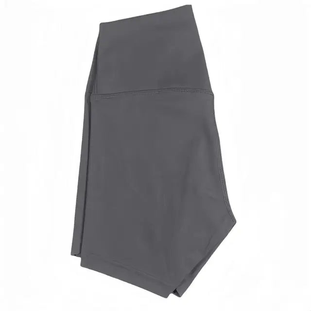 High Waist Yoga Shorts Fitness Running Cycling Quick Drying Shorts-Shorts-Arimonz-Graphite ash-10-Arimonz