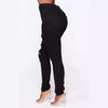 High-waisted Jeans Stretch Wash Ripped Breasted Denim Pencil Pants-Skinny Jeans-Arimonz-Arimonz