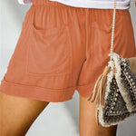 High Waisted Lace Up Loose Twill Wide Leg Casual Shorts for Women-Shorts-Arimonz-Arimonz