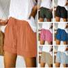 High Waisted Lace Up Loose Twill Wide Leg Casual Shorts for Women-Shorts-Arimonz-Arimonz