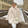Iconic Fluffy Furry Faux Fur Jacket Winter Shaggy Overcoat Fur Coat-Fuzzy Jackets-Arimonz-Arimonz