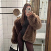 Iconic Fluffy Furry Faux Fur Jacket Winter Shaggy Overcoat Fur Coat-Fuzzy Jackets-Arimonz-Arimonz