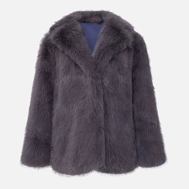 アンティミテ　2024winter fur coat サイズS Dressy Dyed Fox Fur Coat in Snow White