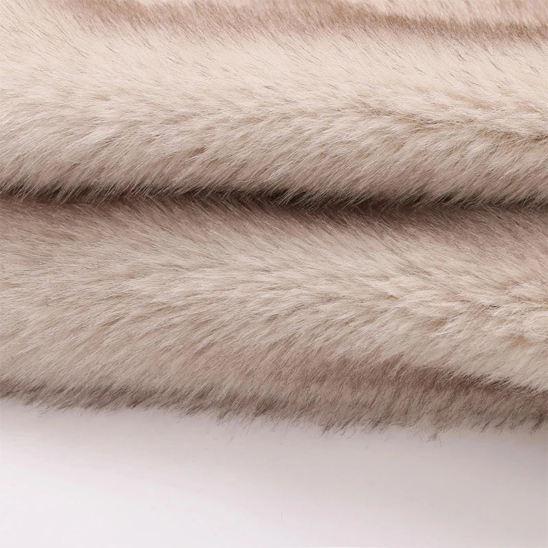 Iconic Street Faux Fur Coat Women Winter Fluffy Short Fur Jacket-Fuzzy Jackets-Arimonz-Arimonz