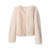 Iconic Street Faux Fur Coat Women Winter Fluffy Short Fur Jacket-Fuzzy Jackets-Arimonz-khaki gradient coat-S-Arimonz
