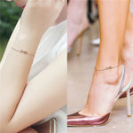 Infinity Stainless Steel Adjustable Bracelet and Anklet for Women-Anklets-Arimonz-Arimonz