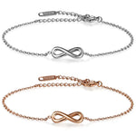 Infinity Stainless Steel Adjustable Bracelet and Anklet for Women-Anklets-Arimonz-Arimonz