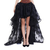 Irregular Mesh Long Skirt Casual Street Puffly Tulle High Waist Skirt-Skirts-Arimonz-Black-S-Arimonz