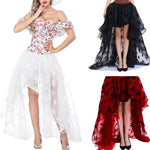 Irregular Mesh Long Skirt Casual Street Puffly Tulle High Waist Skirt-Skirts-Arimonz-Arimonz