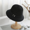 Knitted Bucket Hat Autumn and Winter Faux Mink Cashmere Blend Sun hat-Hats-Arimonz-Arimonz