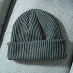 Knitted Hat Solid Skuilles Beanies Dad Cap Thick Warm Ski Beanies Caps-Winter Hats-Arimonz-Dark Grey-Arimonz
