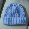Knitted Hat Solid Skuilles Beanies Dad Cap Thick Warm Ski Beanies Caps-Winter Hats-Arimonz-Sky blue-Arimonz