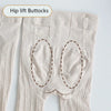 Knitted Twist Tights Women Oatmeal Cotton Striped Tights Pantyhose-Socks & Tights-Arimonz-Arimonz