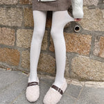 Knitted Women Stockings Warm Twist Striped Love Pattern Women Tights-Socks & Tights-Arimonz-Arimonz