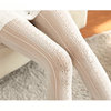Lace Knitted Cotton Tights Hollow Out Striped Stockings Pantyhose-Socks & Tights-Arimonz-Arimonz