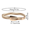 Ladies Braided Belts Irregular Metal Buckle Girdle Adjustable Belt-Belts-Arimonz-Arimonz