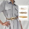 Ladies Braided Belts Irregular Metal Buckle Girdle Adjustable Belt-Belts-Arimonz-Arimonz