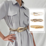 Ladies Braided Belts Irregular Metal Buckle Girdle Adjustable Belt-Belts-Arimonz-Arimonz