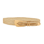 Ladies Braided Belts Irregular Metal Buckle Girdle Adjustable Belt-Belts-Arimonz-Gold-Arimonz