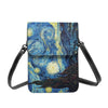 Leather Mobile Phone Bag Starry Night Over Rhone Business Vintage Bag-Arimonz-Arimonz