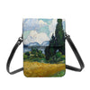 Leather Mobile Phone Bag Starry Night Over Rhone Business Vintage Bag-Arimonz-3-Mini(Max Length<20cm/7.8")-Arimonz