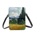 Leather Mobile Phone Bag Starry Night Over Rhone Business Vintage Bag-Arimonz-3-Mini(Max Length<20cm/7.8")-Arimonz