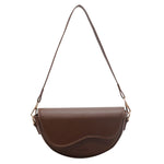 Leather Saddle Armpit Bags for Women Versatile Shoulder Crossbody Bag-Handbags-Arimonz-Arimonz
