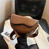 Leather Saddle Armpit Bags for Women Versatile Shoulder Crossbody Bag-Handbags-Arimonz-Khaki-Arimonz