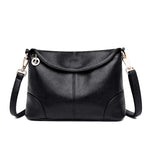 Leather Women Handbags Messenger Bag Shoulder Crossbody Bags For Women-Handbags-Arimonz-BLACK-Arimonz