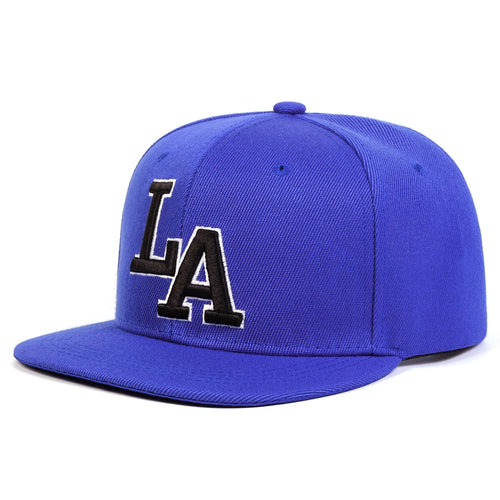 Letter Embroidery Hip Hop Hat Adjustable Outdoor Travel Snapback Hat-Women's Caps-Arimonz-Blue-Arimonz