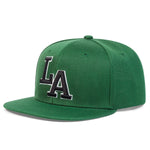 Letter Embroidery Hip Hop Hat Adjustable Outdoor Travel Snapback Hat-Women's Caps-Arimonz-Green-Arimonz