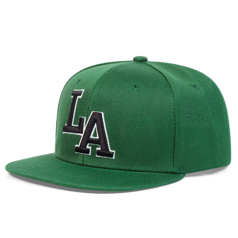 Letter Embroidery Hip Hop Hat Adjustable Outdoor Travel Snapback Hat-Women's Caps-Arimonz-Green-Arimonz
