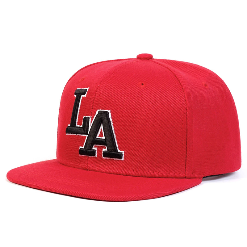 Letter Embroidery Hip Hop Hat Adjustable Outdoor Travel Snapback Hat-Women's Caps-Arimonz-Red-Arimonz
