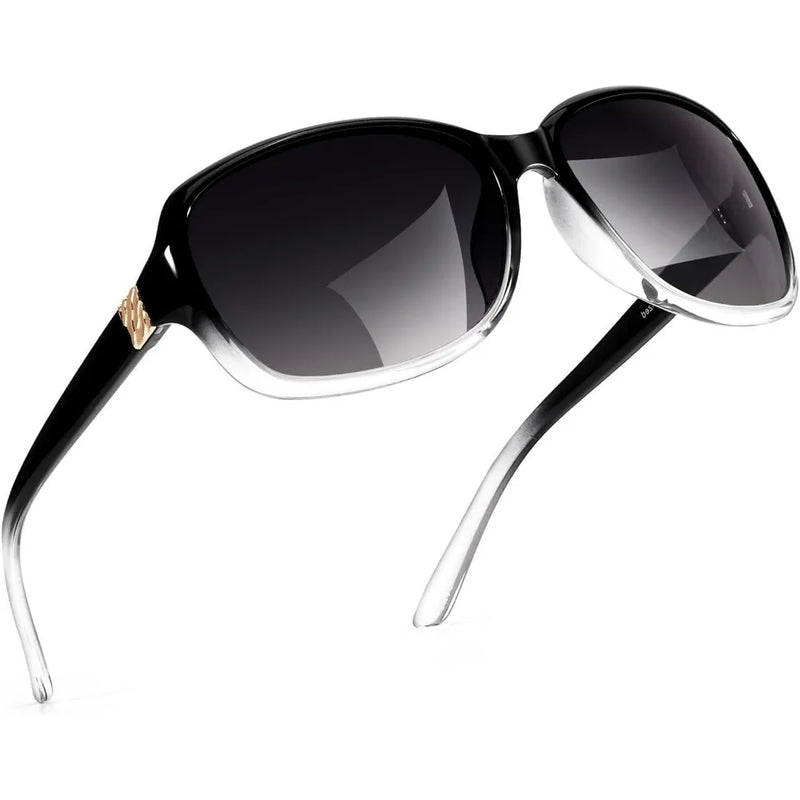 Lightweight Square Frame with Polarized Shade Gradient Black Sunglass-Sunglasses-Arimonz-Gradient Black-Arimonz