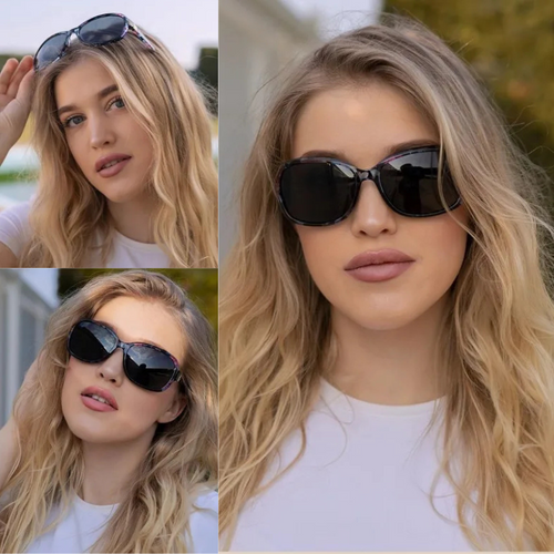 Lightweight Square Frame with Polarized Shade Gradient Black Sunglass-Sunglasses-Arimonz-Arimonz