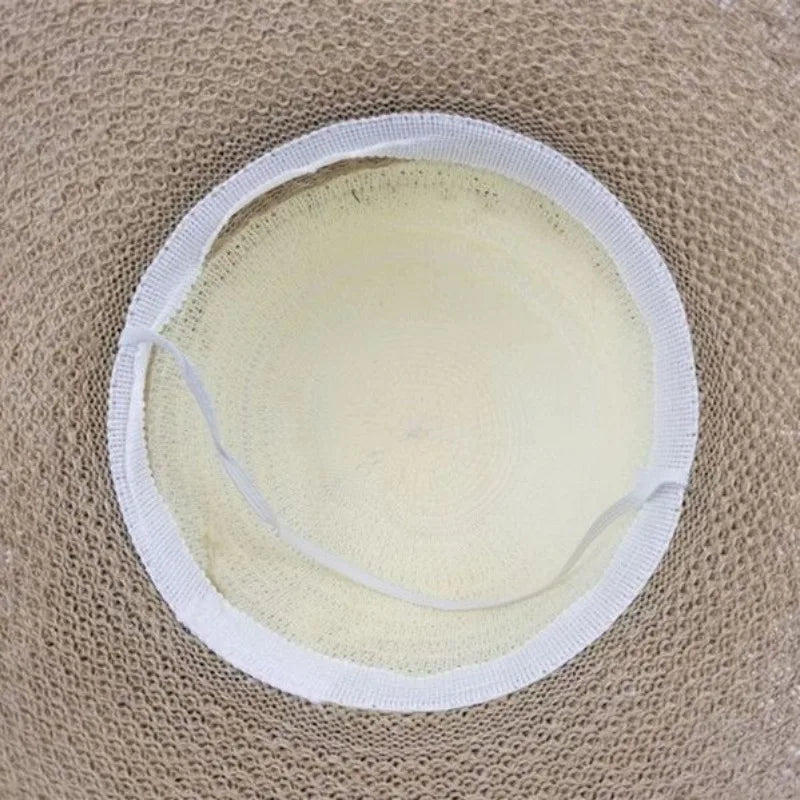 Linen Big Brim Ultraviolet Sunscreen Summer Beach Bucket Hat-Summer Hats-Arimonz-Arimonz