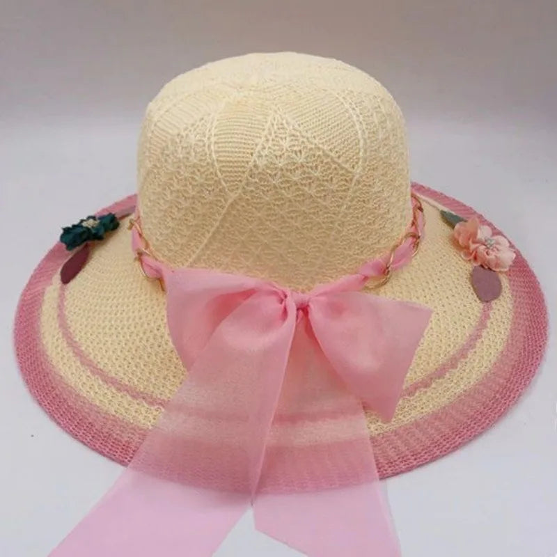 Linen Big Brim Ultraviolet Sunscreen Summer Beach Bucket Hat-Summer Hats-Arimonz-Arimonz
