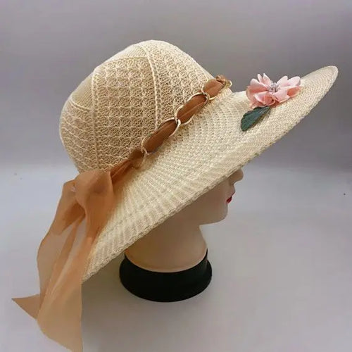 Linen Big Brim Ultraviolet Sunscreen Summer Beach Bucket Hat-Summer Hats-Arimonz-Beige-Free size-Arimonz