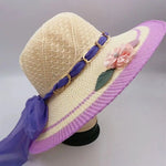 Linen Big Brim Ultraviolet Sunscreen Summer Beach Bucket Hat-Summer Hats-Arimonz-Purple-Free size-Arimonz