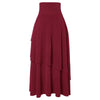 Long Skirt Summer Seaside Resort Beach Skirt Hollow Woven Split Skirt-Skirts-Arimonz-Arimonz