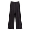 Long Sleeve Crop Top and High Waist Wide Leg Trousers Two Piece Set-Wear To Work Sets-Arimonz-Black pants-S-Arimonz