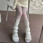 Love Flower Mesh Lolita Stockings Ultra-thin Transparent Hosiery-Socks & Tights-Arimonz-Arimonz
